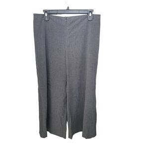 Bobby J. Womens Size 11 Gray Solid WideLeg Crop Pants